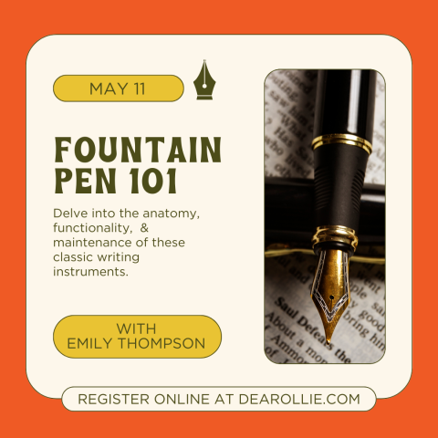 Fountain Pen Class Flyer