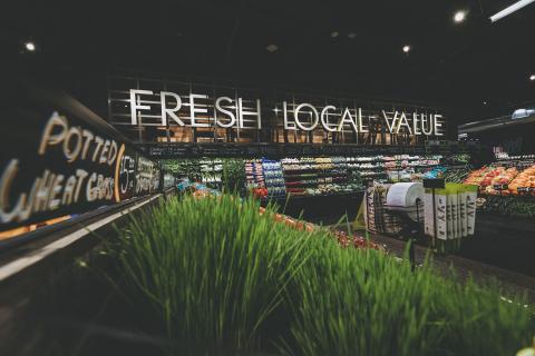 fresh produce inside market