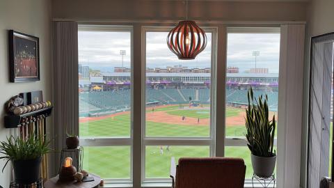 View of Jackson Field from one of the Outfield lofts