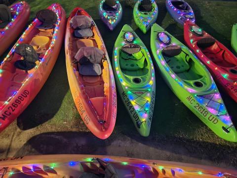 Glow Paddle Friday Photo at River Town Adventures 