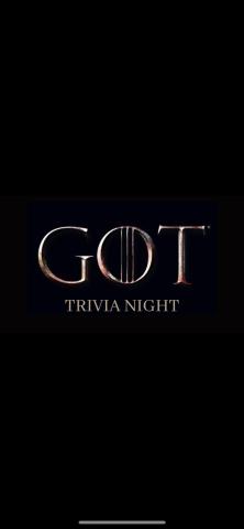 Game of Thrones Trivia Flyer