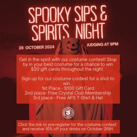 Spooky Sips & Spirit Night 