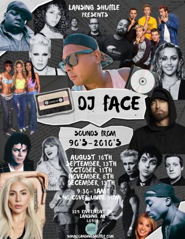Sounds of the 90s, 2000s and 2010s w/ DJ FACE flyer