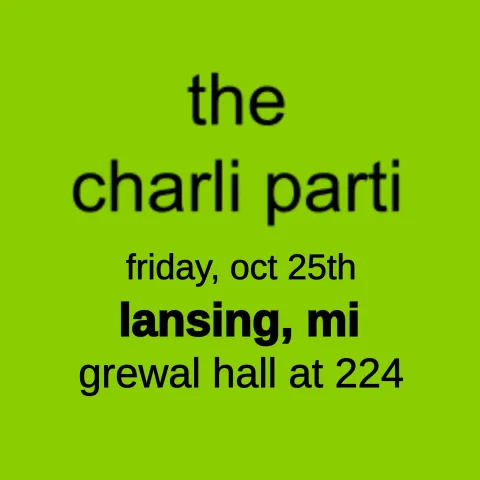 The Charli Parti Flyer