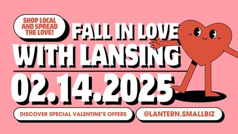 Fall in love Lansing event flyer