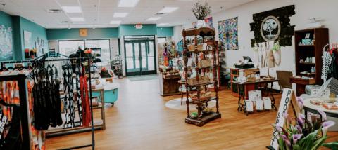 Interior of the shops