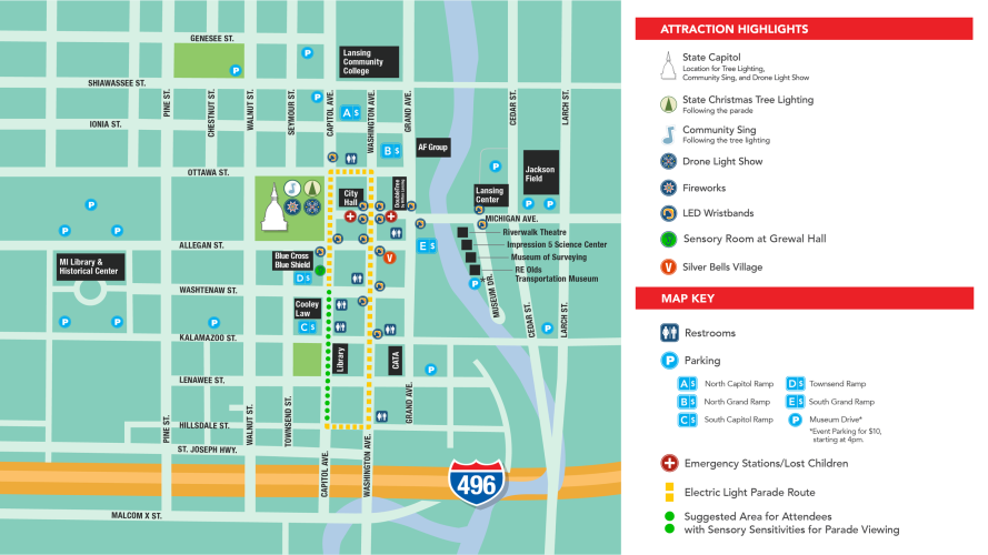 Where to Park for the 40th Annual Silver Bells in the City Downtown
