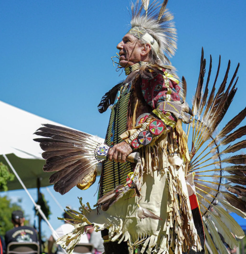 Man dances at the 3rd Annual Dance by the River
