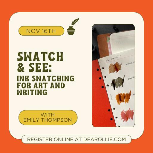 Swatch & See: Ink Swatching for Art & Writing flyer 