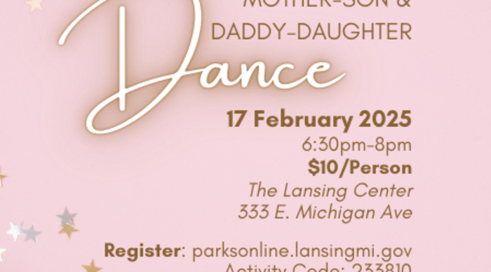 Daddy Daughter Dance/Mother Son Dance event flyer