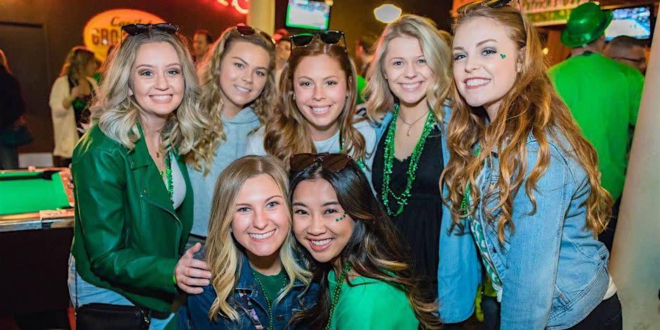 A group of women celebrating st. Patrick's day