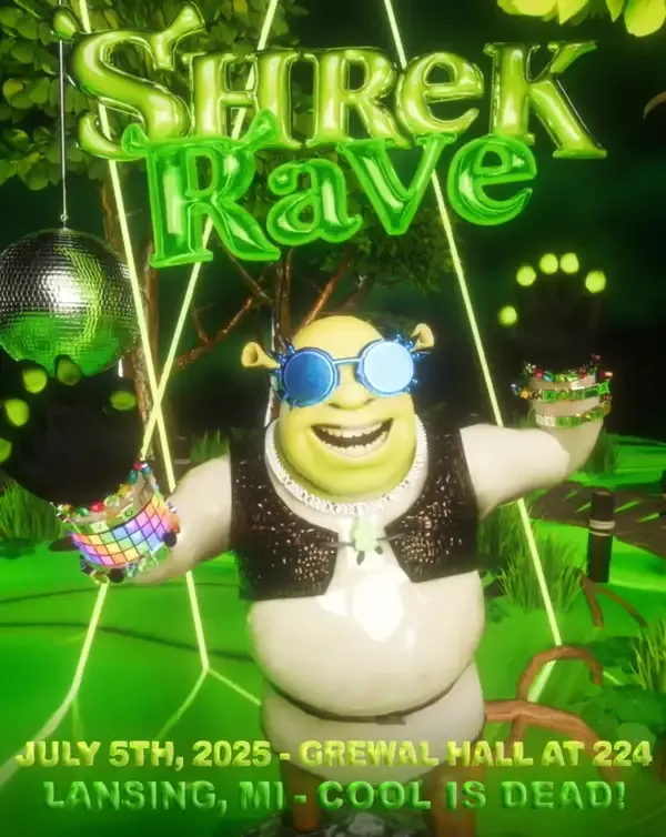 Shrek Rave Flyer